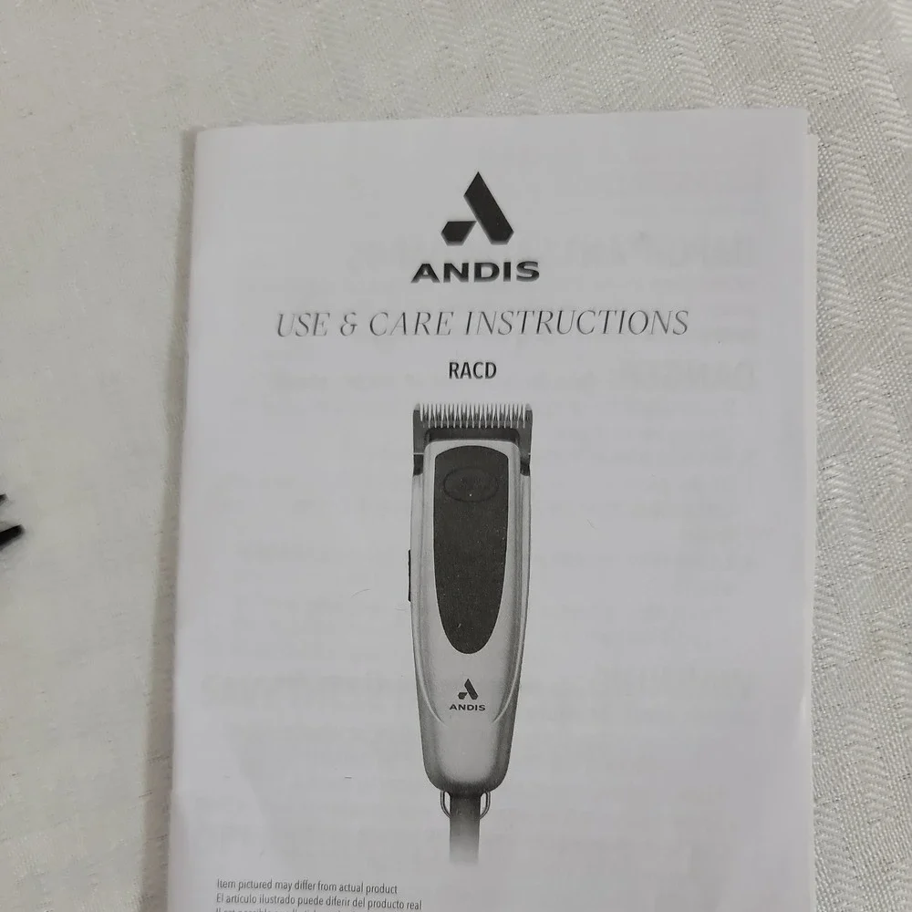 Andis EasyClip Versa Pink Pet Grooming Clipper Kit 10 7FC Blades AS IS